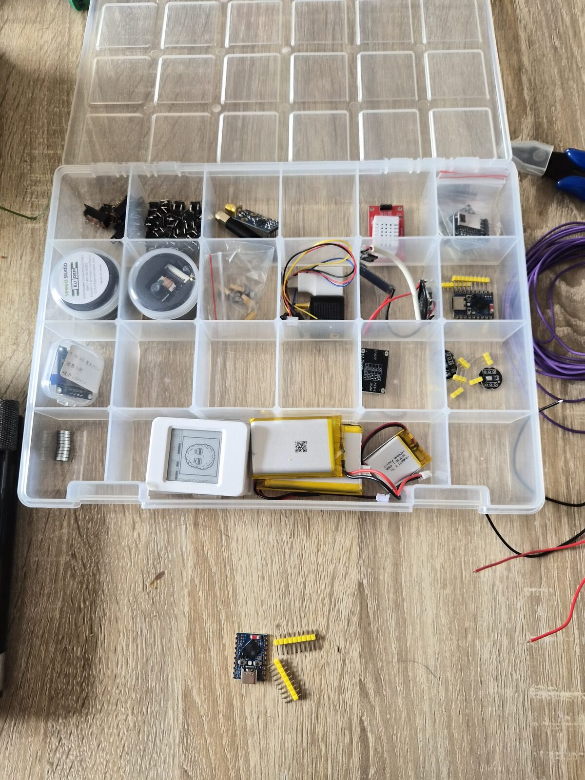 Inventory laid out